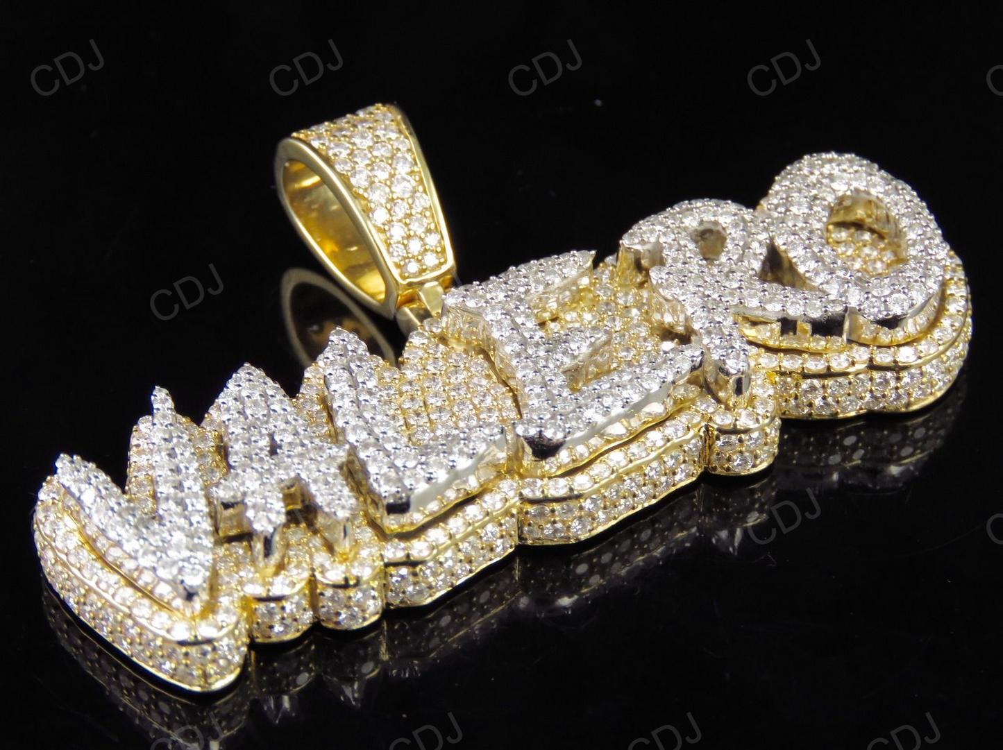 925 Silver Moissanite Valero Crown Pendant hip hop jewelry CustomDiamJewel