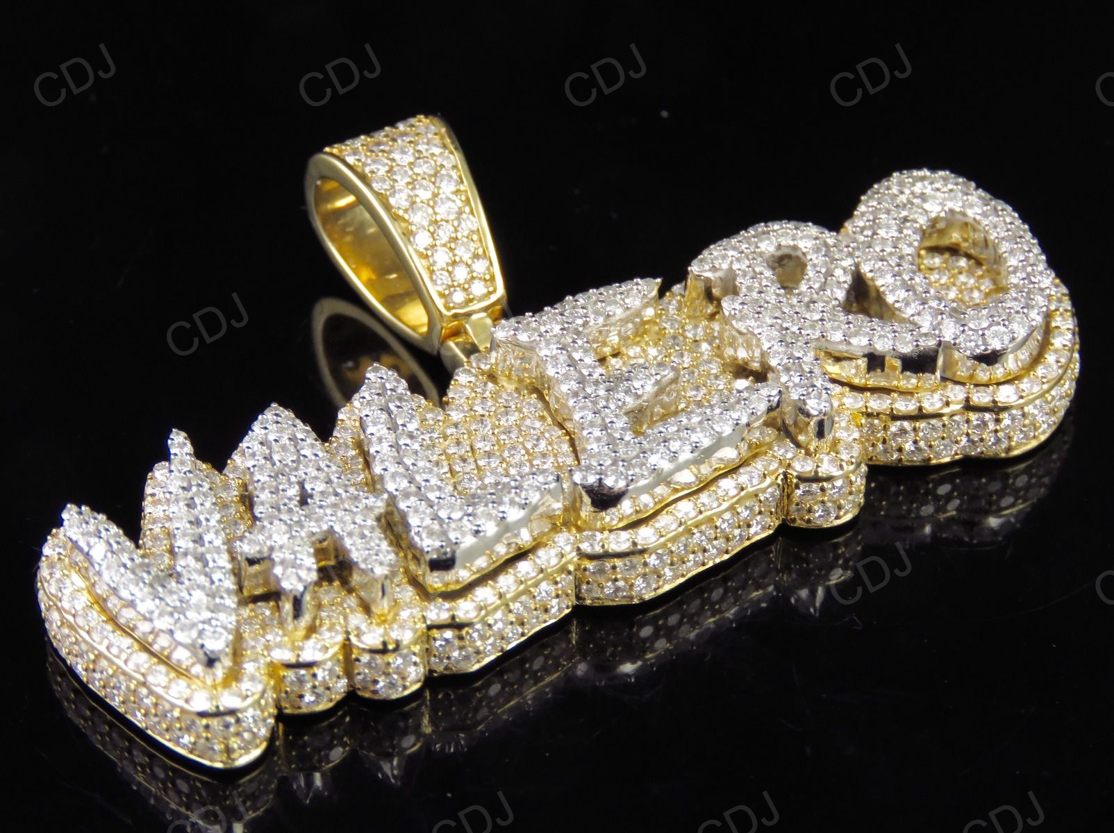 925 Silver Moissanite Valero Crown Pendant hip hop jewelry CustomDiamJewel