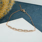 0.35CTW Natural Diamond Open Pave Paper Clip Link Bracelet clip link bracelet customdiamjewel   