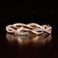 Unique Round Diamond Twisted Wedding Band  customdiamjewel   