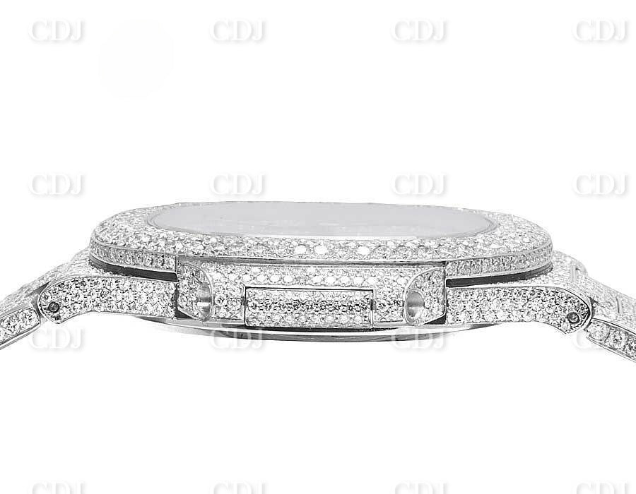 41mm Full White Patek Philippe Moissanite Diamond Watch For Men customdiamjewel