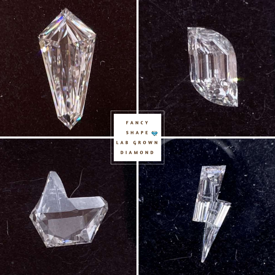 Round Rose Cut Lab Grown Diamond  customdiamjewel   