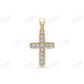 0.20 CTW Customize Moissanite Hip Hop 925 Silver Cross Pendant Hip Hop Pendent customdiamjewel