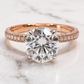 Two Tone Cluster Lab Grown Diamond Gold Ring