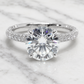 White Gold Lab Grown Diamond Cluster Ring