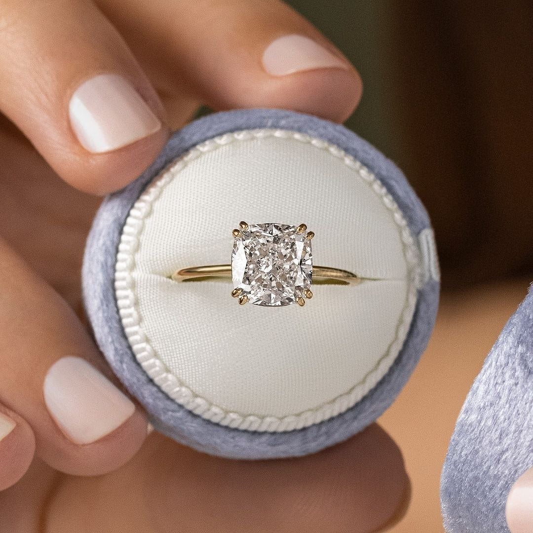 Classic Lab Grown Diamond Solitaire Ring customdiamjewel