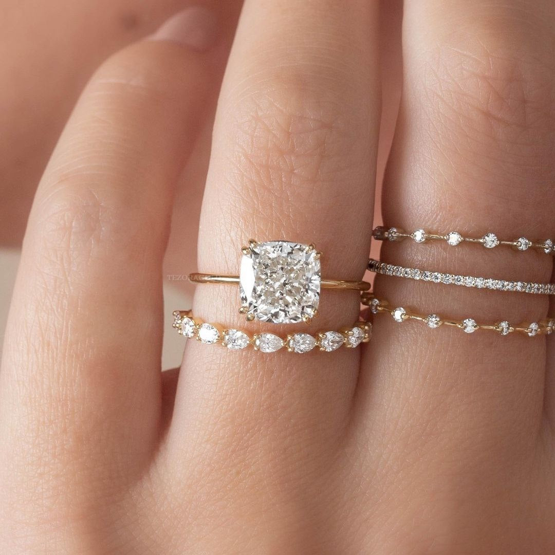 Classic Lab Grown Diamond Solitaire Ring customdiamjewel