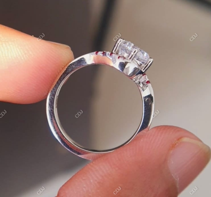 2.22 CTW Round Cut Prong Set Engagement Ring