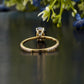 Oval Moissanite Diamond Bridal Ring