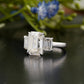 Emerald Lab-Grown Diamond Trilogy Ring