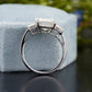 Emerald Lab-Grown Diamond Trilogy Ring