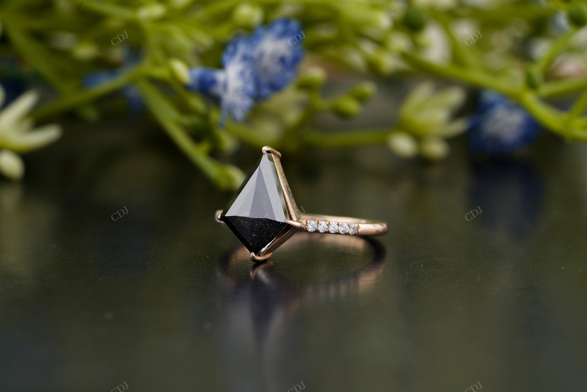Kite Cut Moissanite Diamond Ring customdiamjewel
