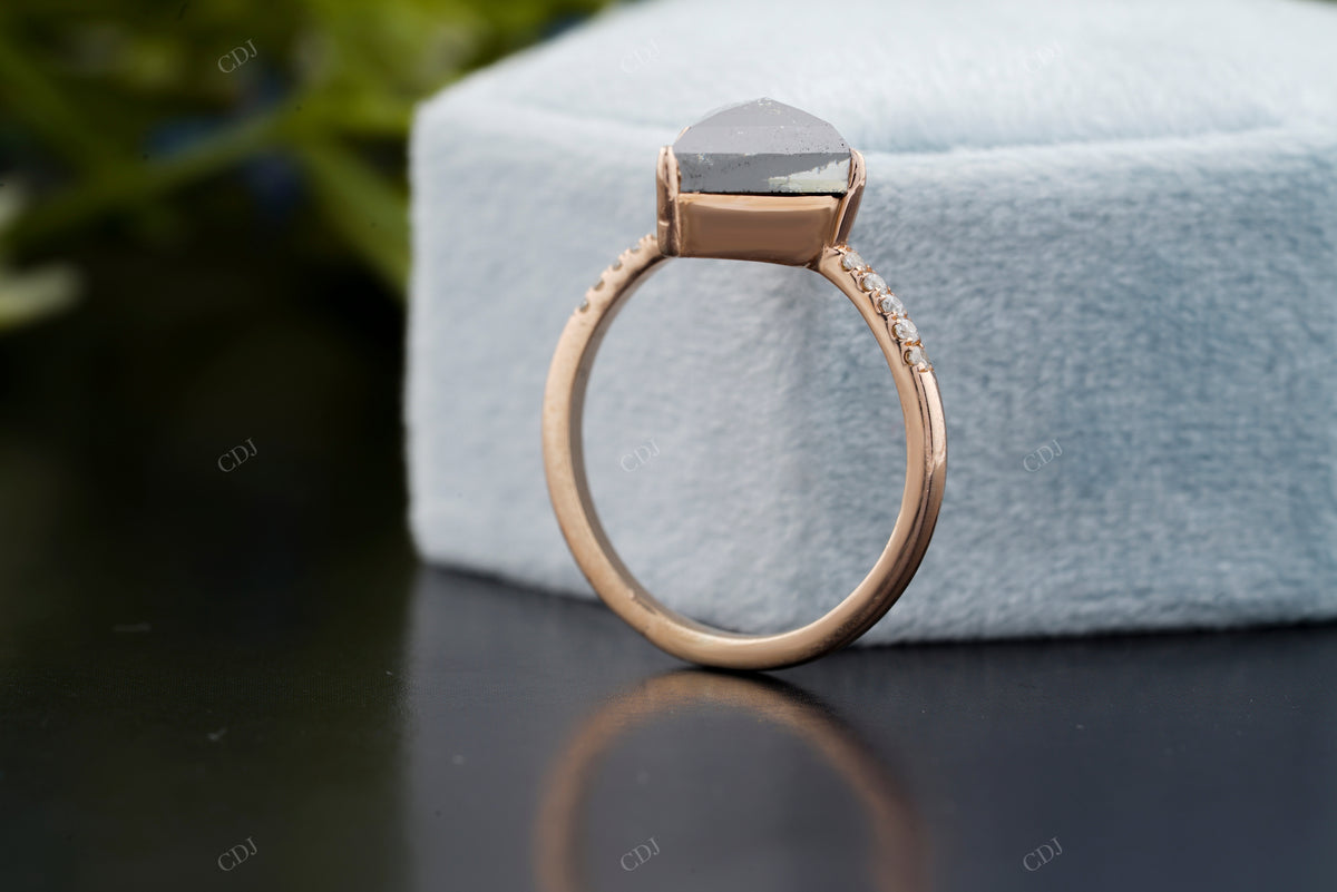 Kite Cut Moissanite Diamond Ring customdiamjewel