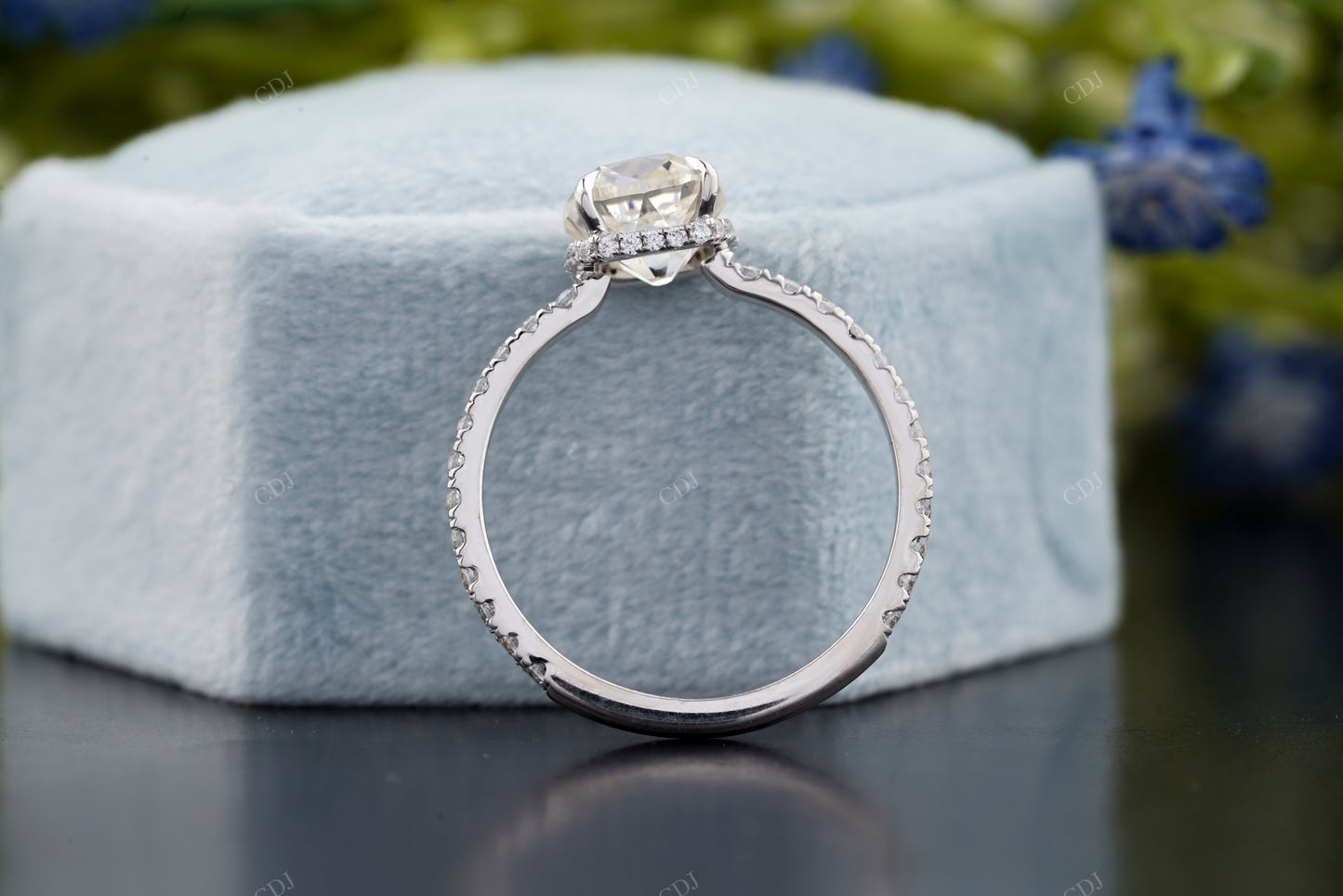 Cushion Lab-Grown Diamond Solitaire Ring