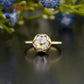 Rose Cut Lab-Grown Diamond Bezel Ring customdiamjewel