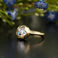 Rose Cut Lab-Grown Diamond Bezel Ring customdiamjewel