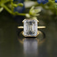 Emerald Lab-Grown Diamond Bezel Ring