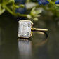 Emerald Lab-Grown Diamond Bezel Ring