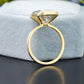 Emerald Lab-Grown Diamond Bezel Ring