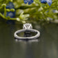 Lab-Grown Diamond White Gold Pavé Ring