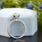 Lab-Grown Diamond White Gold Pavé Ring