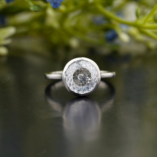 Lab-Grown Diamond Bezel Solitaire Ring