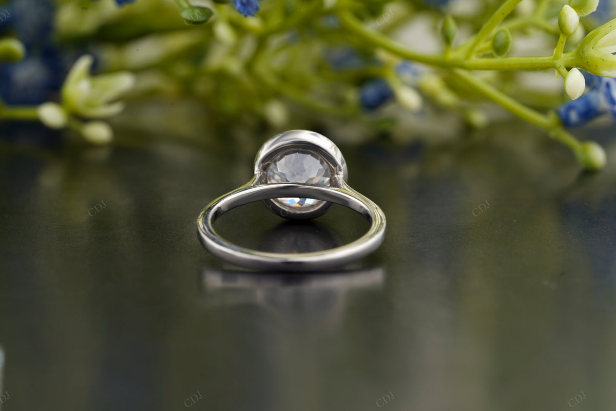 Lab-Grown Diamond Bezel Solitaire Ring customdiamjewel