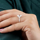 Hexagon Cut Lab-Grown Diamond Ring