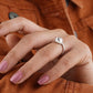 Rose Cut Lab-Grown Diamond Bezel Ring customdiamjewel