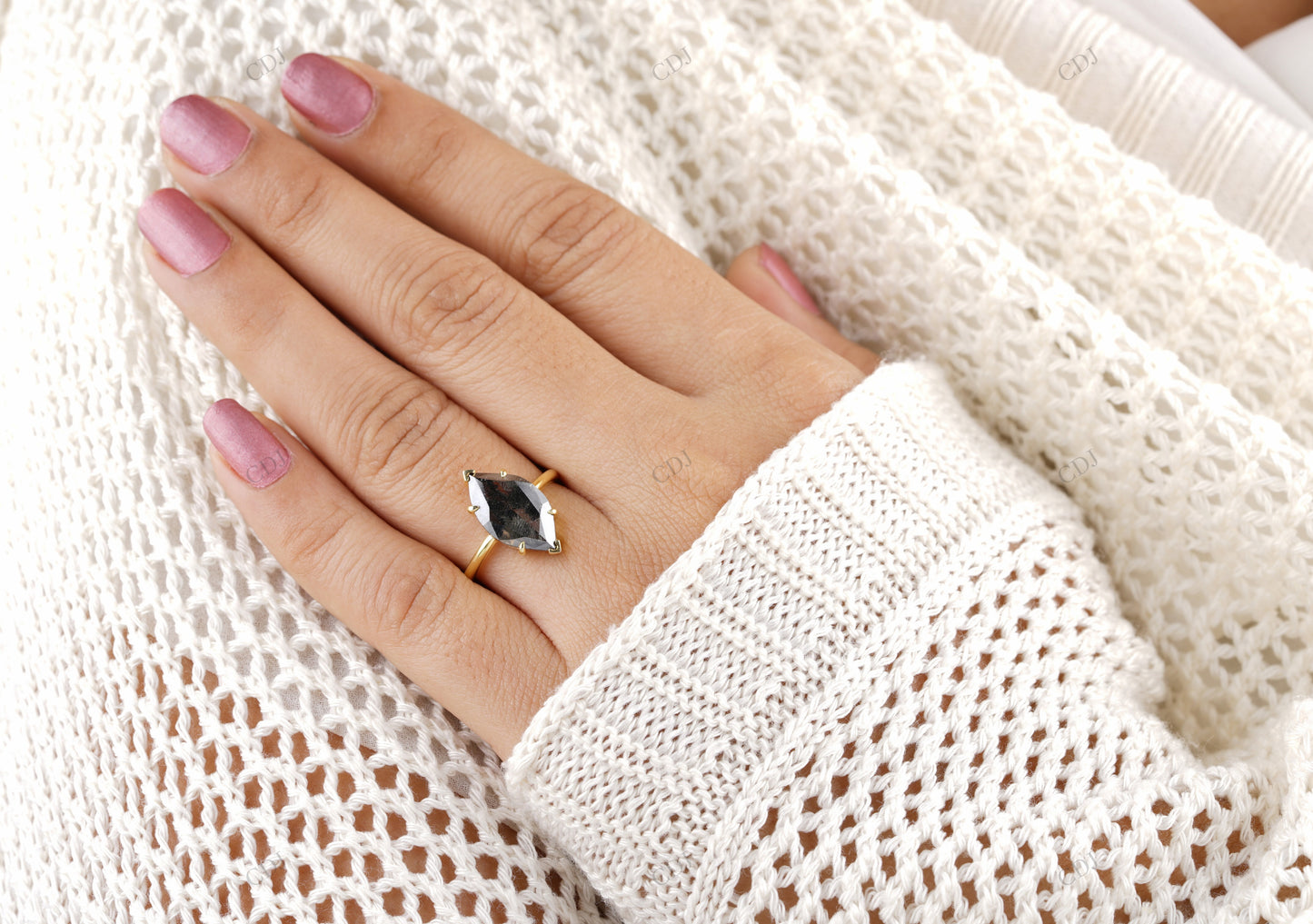 Marquise Cut Lab-Grown Diamond Ring