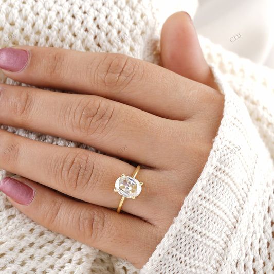 Oval Solitaire Lab Grown Diamond Ring