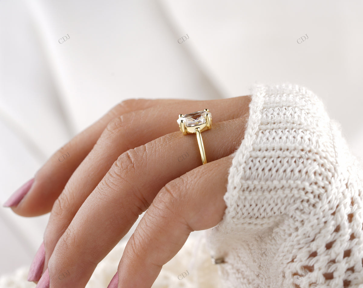 Oval Solitaire Lab Grown Diamond Ring customdiamjewel