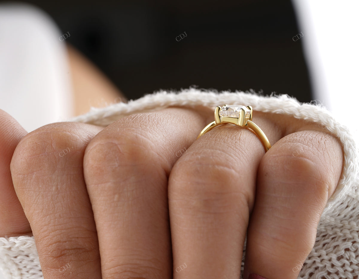 Oval Solitaire Lab Grown Diamond Ring customdiamjewel