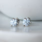 Lab Grown Diamond White Gold Stud Earrings For Daily Wear