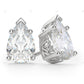 Pear Shape Lab Grown Diamond Stud Earrings