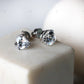 Heart Shape Lab Diamond Gold Stud Earrings