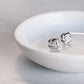 Elegant Lab Grown Diamond Gold Love Knot Stud Earrings