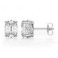 Oval Shape White Gold Lab Diamond Earrings