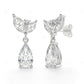 Marquise Bloom Gold Lab Grown Diamond Drop Earrings