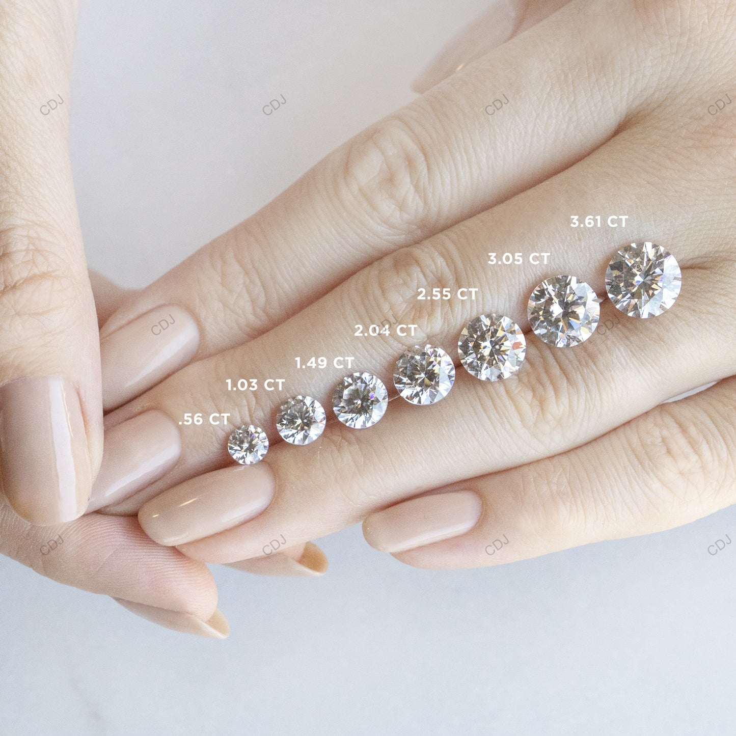 White Gold CVD Diamond Cluster Drop Earrings