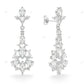 Pear Cut Lab Diamond Drop Dangle Gold Earrings