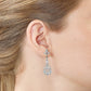 Pear Cut Lab Diamond Drop Dangle Gold Earrings