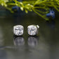 Bezel Set Gold Lab Grown Diamond Stud Earrings
