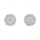 Lab Grown Diamond Cluster Stud Earrings in Gold hip hop jewelry customdiamjewel