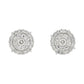 Lab Grown Diamond Cluster Stud Earrings in Gold hip hop jewelry customdiamjewel