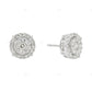 Lab Grown Diamond Cluster Stud Earrings in Gold hip hop jewelry customdiamjewel