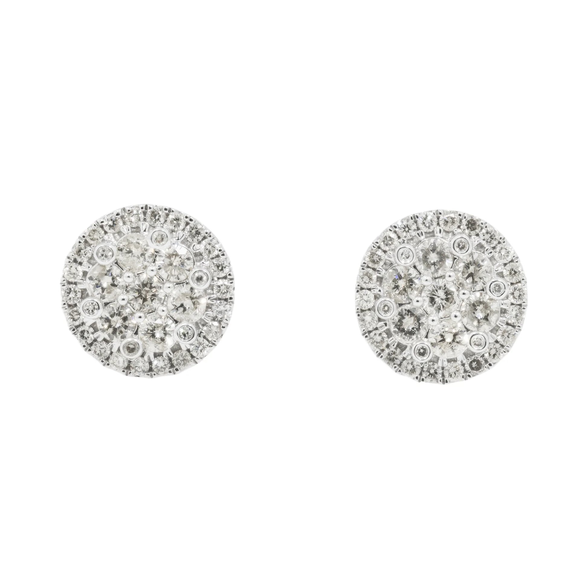 Luxury Yellow Gold Lab Diamond Stud Earrings hip hop jewelry customdiamjewel