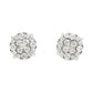 Yellow Gold Lab Grown Diamond Cluster Stud Earrings hip hop jewelry CustomDiamJewel