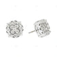 White Gold Lab Grown Diamond Cluster Stud Earrings hip hop jewelry CustomDiamJewel