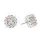 Yellow Gold Lab Grown Diamond Cluster Stud Earrings hip hop jewelry CustomDiamJewel